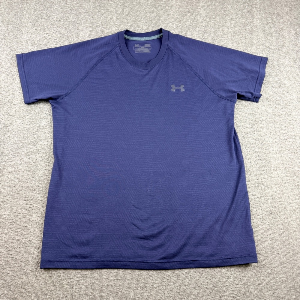Under Armour Navy Blue Men's L Large Short Sleeve Athletic T-Shirt